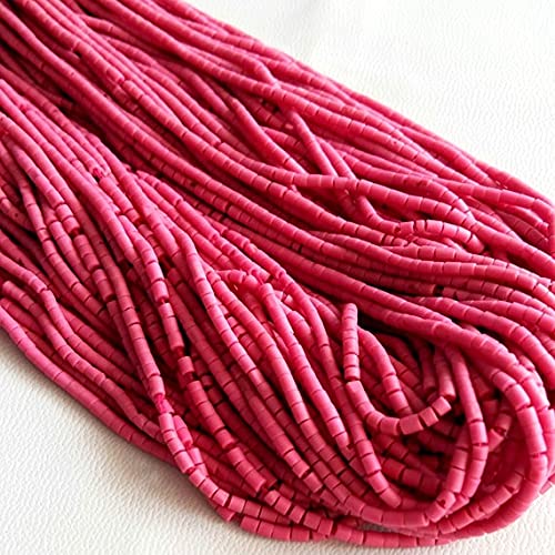Perles afghanes roses heishi mini 1 mm pour enfiler facilement vos bijoux sans casser