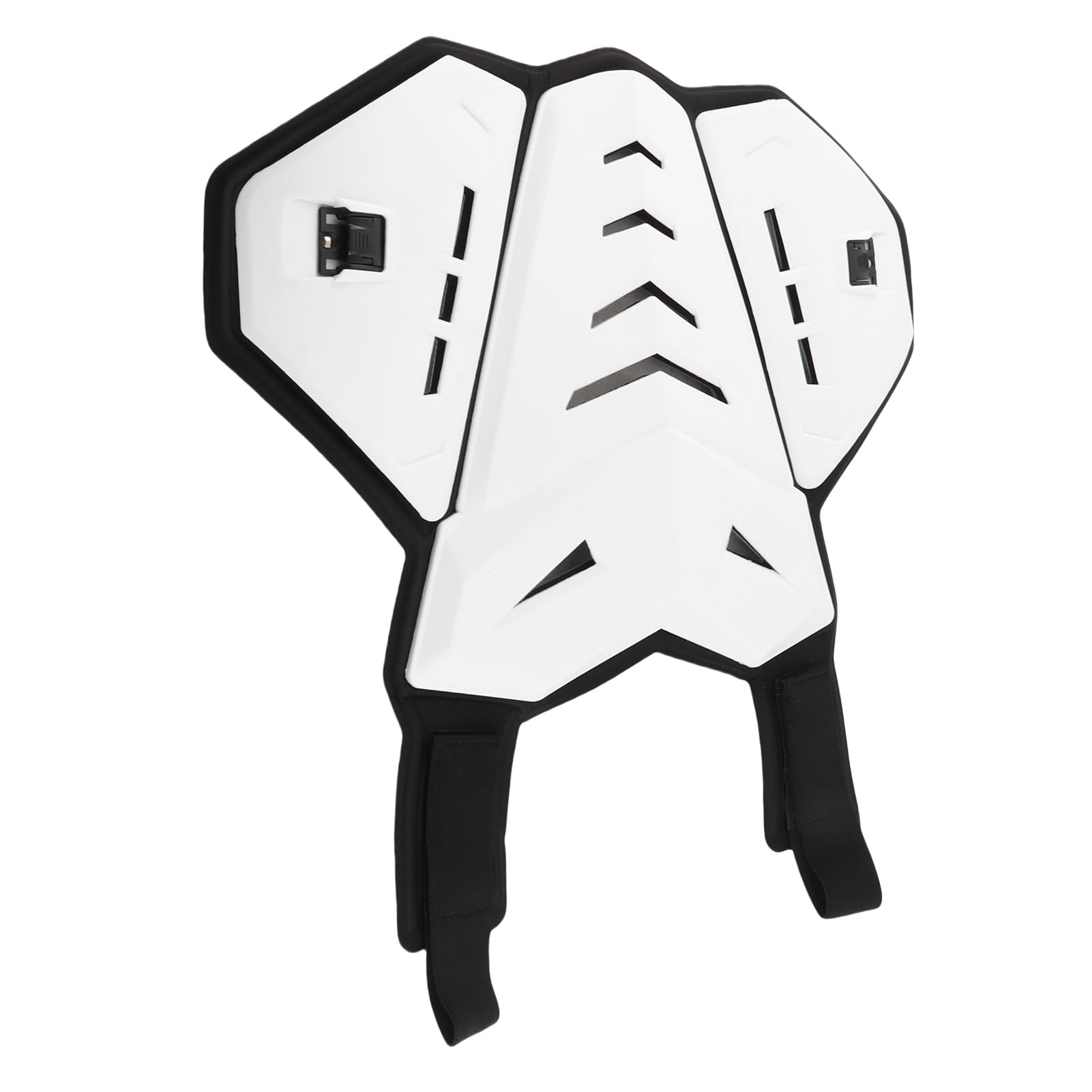 Generic Biker Stunt Racing Armor Vest Guard Chest, Motocyklowa Kurtka Ochronna Trwała do Uprawiania Sportów na świeżym Powietrzu, Jazdy na Rolkach Przełajowych (WHITE)
