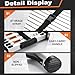 Telescoping Ladder, SocTone 12.5 FT Aluminum Lightweight Extension Ladder with 2 Triangle Stabilizers, Heavy Duty 250lbs Max Capacity, Multi-Purpose Collapsible Ladder for RV or Outdoor Work
