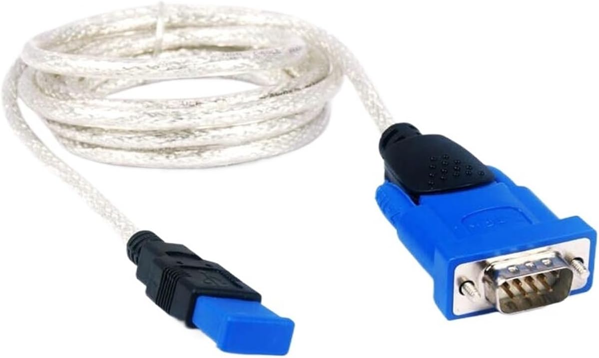 USB to RS232 Serial Cable Male DB9 Pin COM Converter Universal Adapter Support Win11 Programmer
