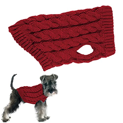 inverno para cães - Camisolas gola alta para cães pequenos | Camisolas para cães tricô patchwork cão