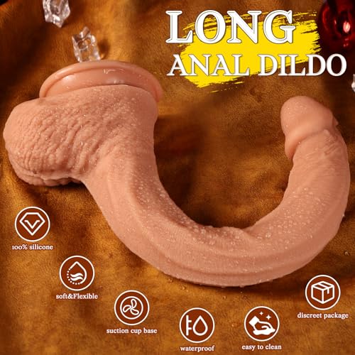 Gode XXL réaliste géant de 44,5 cm avec ventouse silicone anaux