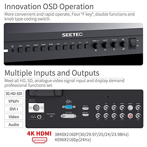 Image of P173-9HSD 17.3 Inch 1920x1080 Desktop Monitor for Broadcast LCD Monitoring with 3G-SDI HDMI AV YPbPr