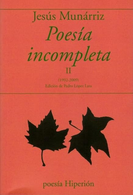 Portada de Poesía incompleta II