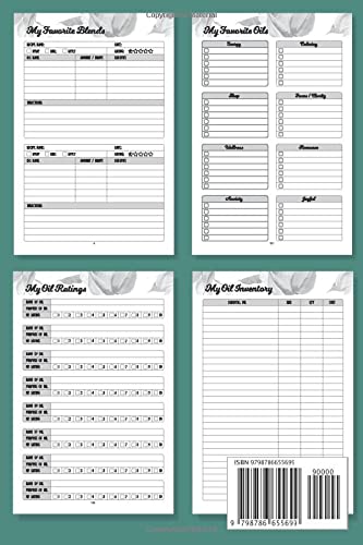 Essential Oil Journal Recipe Notebook: Blank Diffuser Recipe Book Size 6"x9" (112 Pages): Keep Track of Your Favorite Oil Recipes, Aromatherapy Blends ... Gifts for the Essential Oil Lovers image 3