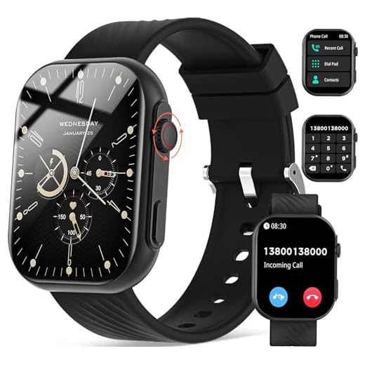 AVUMDA Reloj Inteligente Hombre Mujer,2.01" Smartwatch con Llamadas Bluetooth,SpO2/Pulsómetro/Monitor de Sueño,123 Modos Deporte Pulsera Actividad,Impermeable IP68 Reloj Deportivo para iPhone Android