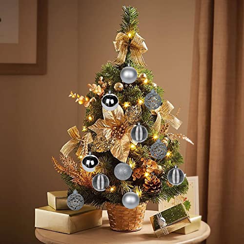 30 palline natalizie con cordini, 60 mm, in