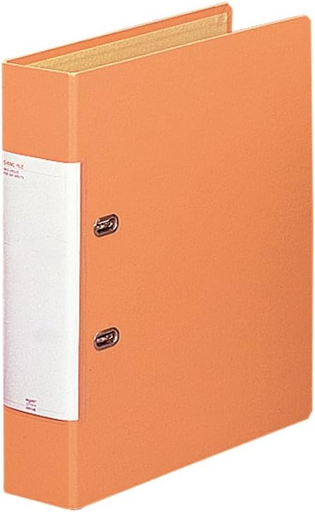 Lihit Lab G2250-4 D-Type Ring File, A4, Orange