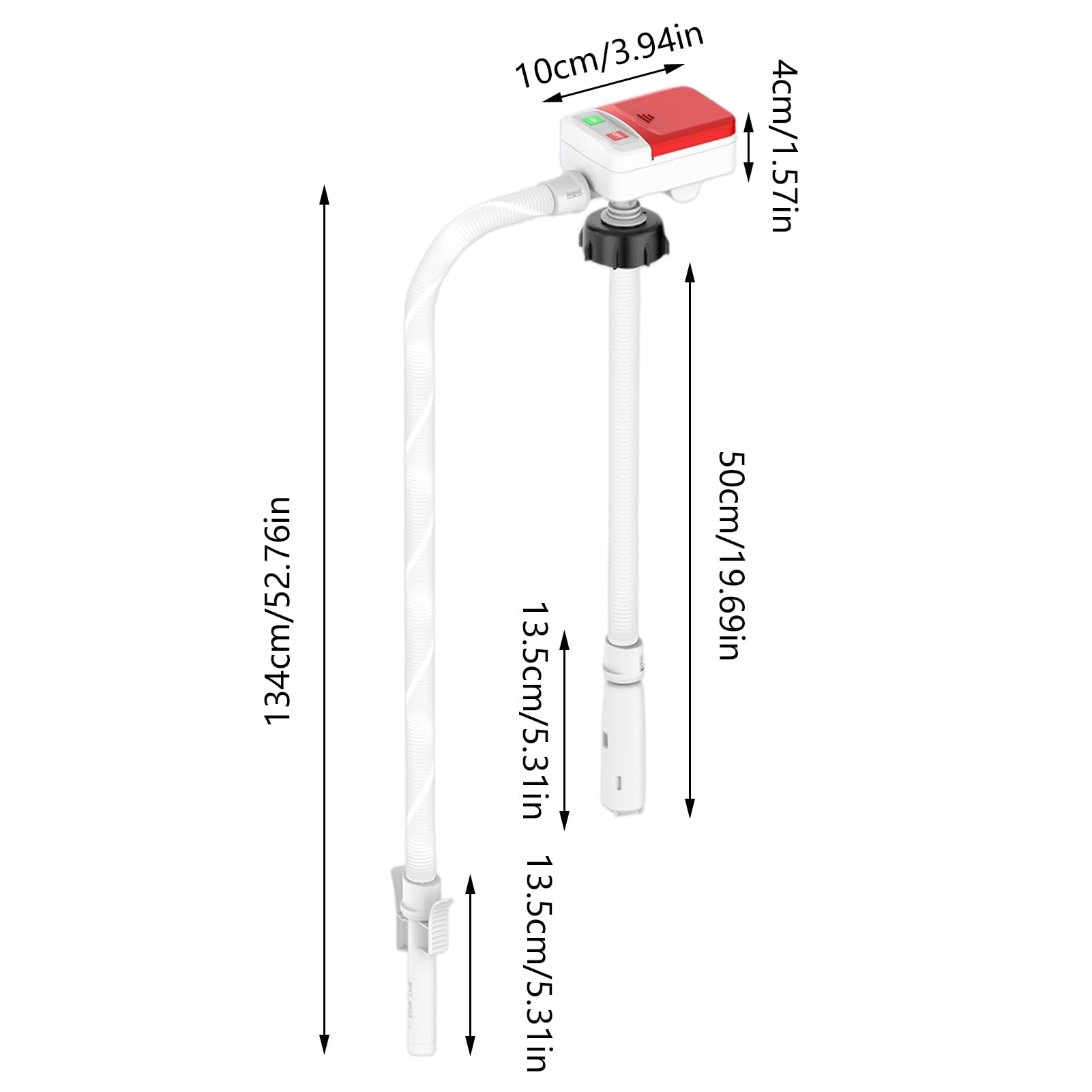 Bomba De Transferencia De Fluidos Bomba para Líquidos de Automóvil | Dispositivo A Batería Con Sensor De Parada Automática Y Manguera Extralarga Para Motor De Camión Y Automóvil