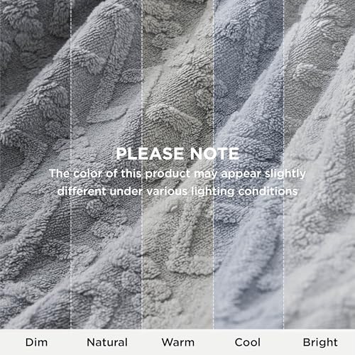 Bedsure Sherpa Fleece Blanket, Cable Jacquard Tufted, Warm, Throw, Grey | Ultra-Soft, Cozy, Thick for Winter, Ideal for Couch, Sofa, Living Room, Gift for Women, Stylish Home Decor, 50x60 Inches - image 9