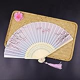 * Diseño exquisito: el patrón del ventilador es de color, exquisito y hermoso.Diferentes patrones de flores y diferentes telas de color le brindarán diferentes sorpresas, cada una de ellas está diseñada, es un regalo elegante tanto para mujeres como para hombres.