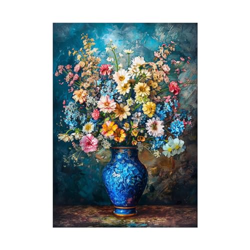 Décoration artistique imprimée de fleurs en grand format 80x120