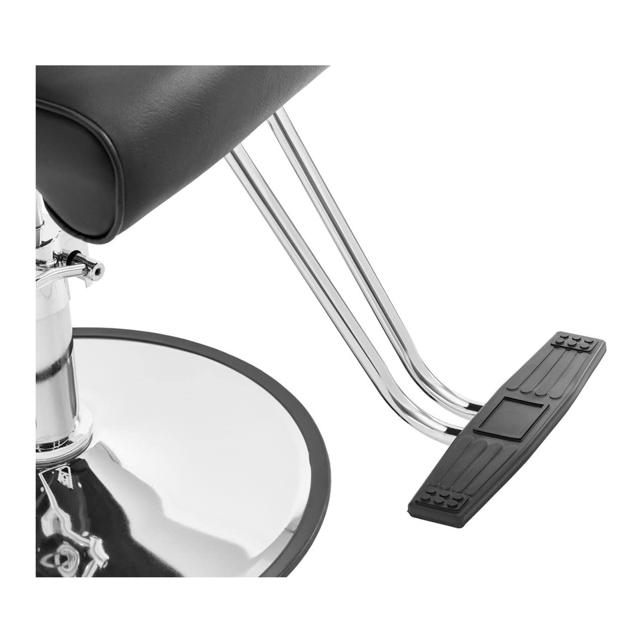 Physa Physa Hove Fauteuil de Coiffeur avec Repose-Pieds en T Noir 50-60 cm 180 kg Hauteur réglable