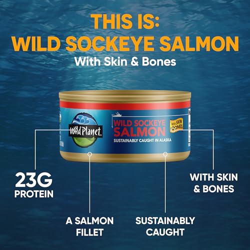 Wild Planet Wild Sockeye Salmon, Tinned Fish, Canned Salmon, Sustainably Caught, Non-GMO, Kosher, Gluten Free, Keto and Paleo - Image 3