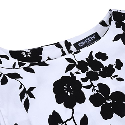Owin Women's Vintage 1950'S Floral Spring Garden Picnic Dress Party Cocktail Dress #TOP3