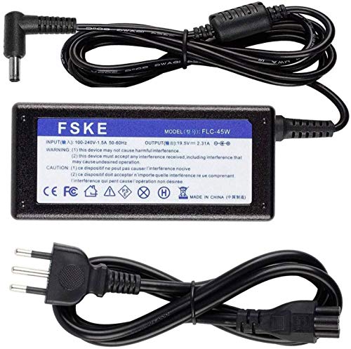 FSKE 45 W 19 V 2,37 A Cargador portátil para Toshiba, Lenovo AC Adapter X751S X550C X401A X554L X555L X552C G460 AD883220 PA3917U PA-1650-01 Cable de alimentación 5,5 x 2,5 mm
