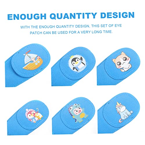 FRCOLOR 12Pcs Máscara De Olho De Treinamento Para Crianças Capa De Óculos De Tecido Respirável