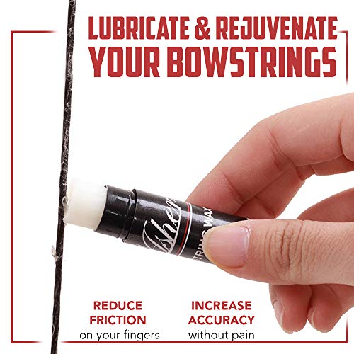3 Pieces Asher Archery Bowstring Wax – Protective Rail Lube Wax For Compound, Crossbow, Xbow, Longbow, Recurve Bow Strings – All Natural, Scent Free Bowstring Wear & Friction Reduction Wax Conditioner #TOP5