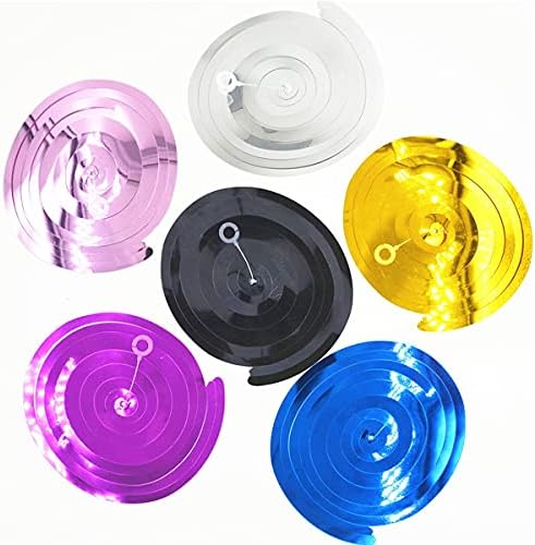 Spiral Streamers, DBAILY 60pcs Kits Hanging Swirls Party Decorations Birthday Party Supplies Multicolor Foil Swirls Decoration for Wedding Baby Kids Boys Girls Adult Christmas Valentine's Day (90cm)