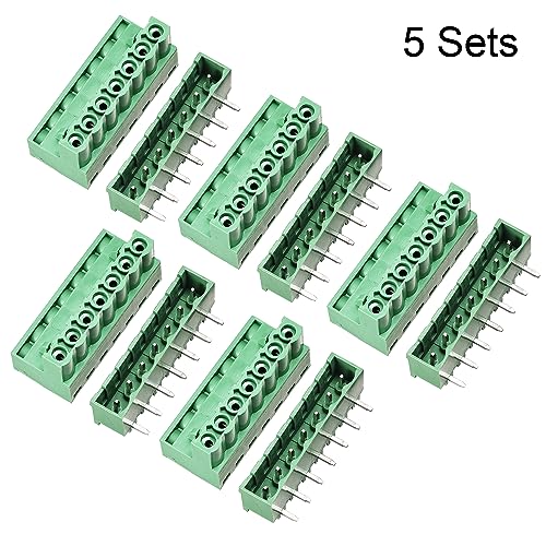 Conector de tornillo PCB 7-pin 5.08mm de ángulo recto para placas de circuito 2
