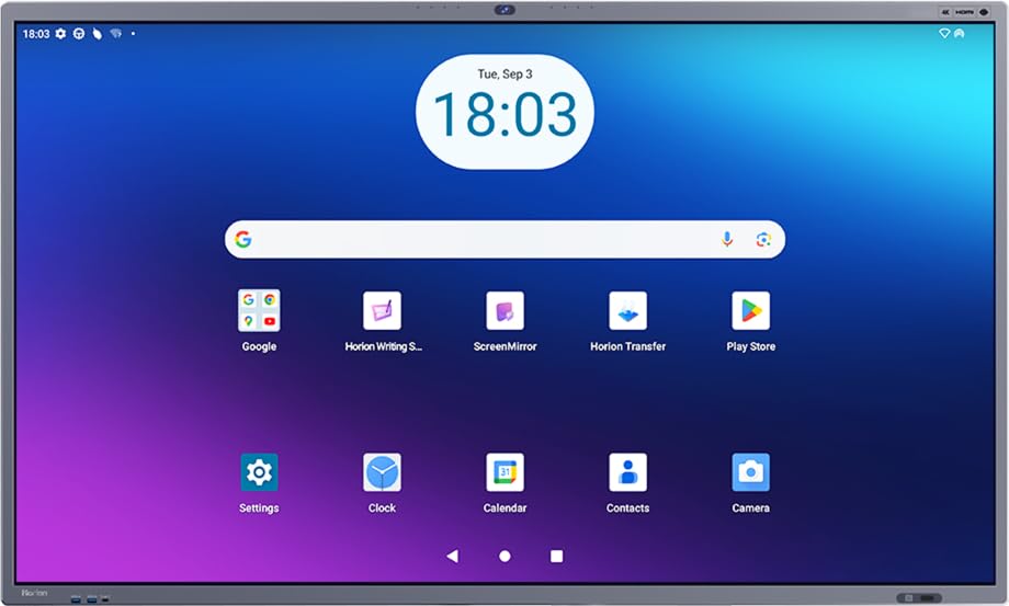 Horion 75" Interective Flat Panel | Google Certified | 4K UHD Touch Screen | 8GB RAM 128 GB ROM | Android | 48 MP AI Camera | 8-Array Microphone | Ideal for Education,Home&Office Windows(Optional)-image-20
