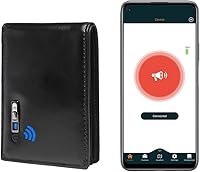 Vista 11 de Cartera rastreable para hombres Air Tag Wallet GPS Tracker & Finder Tarjeta de crédito Hombres (negro)