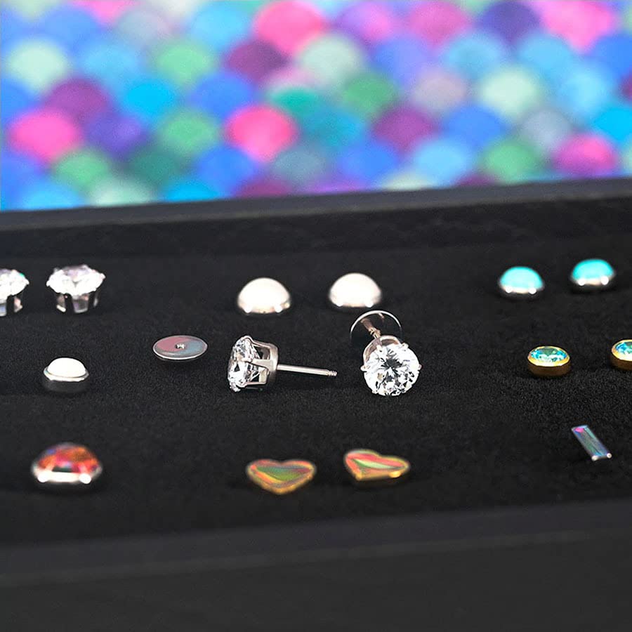 ComfyEarrings CZ 6mm LARGE Crystal Prong Stud Earrings With Comfortable Flat Backs2