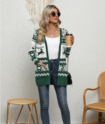 Image of LILBETTER Womens Casual Lightweight Long Sleeve Open Front Cardigan Sweaters with Pockets