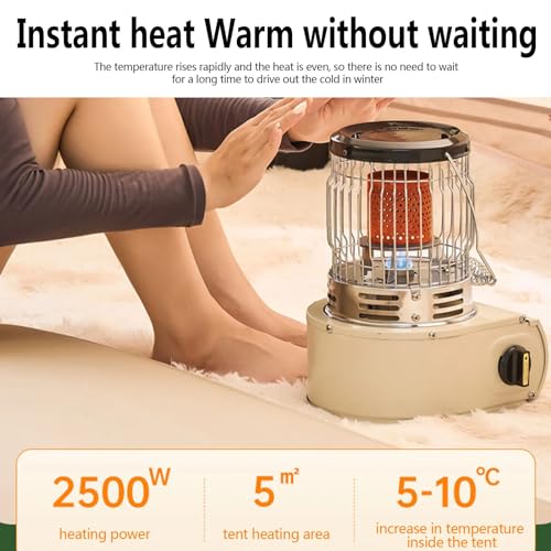 Kassettenheizung, Camping Ölheizungen, tragbarer multifunktionaler 2in1 Kerosin Heizung im Freien 360 ° Heizung Kerosin Herd Surround – Bild 4