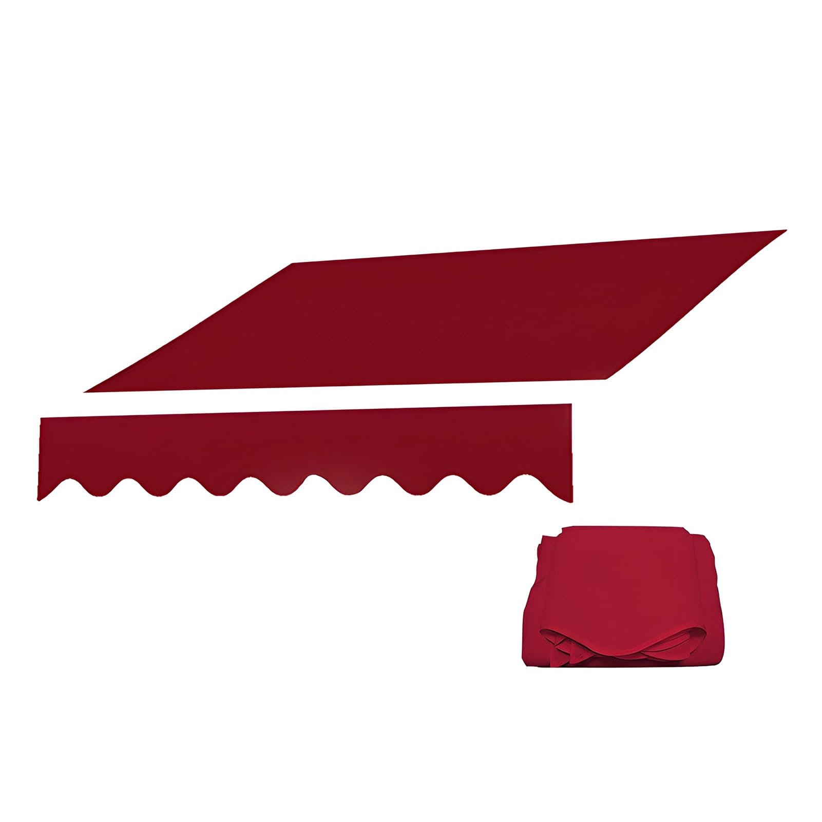 Toile de rechange pour auvent de terrasse rouge imperméable 400 x 200 cm