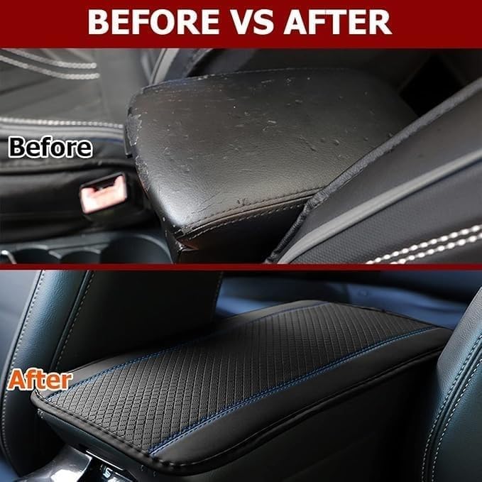 Housse Pour Accoudoir De Voiture pour Dacia Bigster(2025) Accessories Coussin D'accoudoirs De Voiture,Coussin d'Accoudoir en Cuir PU,Coussin Console Centrale