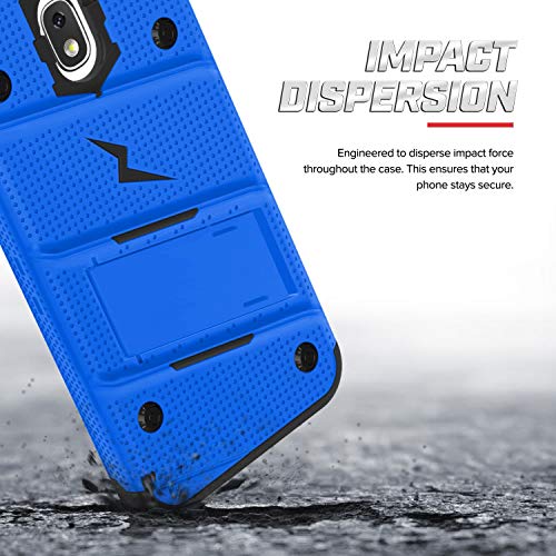 Zizo Bolt Series Galaxy J7 2018 Case Military Grade Drop Tested With Tempered Glass Screen Protector Holster Galaxy J7 Refine J7 Star #TOP5