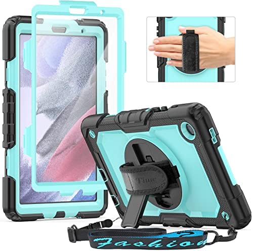 Timecity Case for Samsung Galaxy Tab A7 10.4 Inch 2020 (SM-T500/ T505/ T507), Shockproof Protective Cover with Screen Protector, 360 Rotating Stand, Pen Holder for Samsung A7 Tablet Case, Black