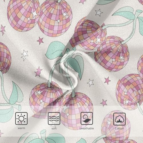 Girl's Cotton Brief Underwear Cherry Disco Ball Soft Comfort Girls Panties for 2-8 Years4