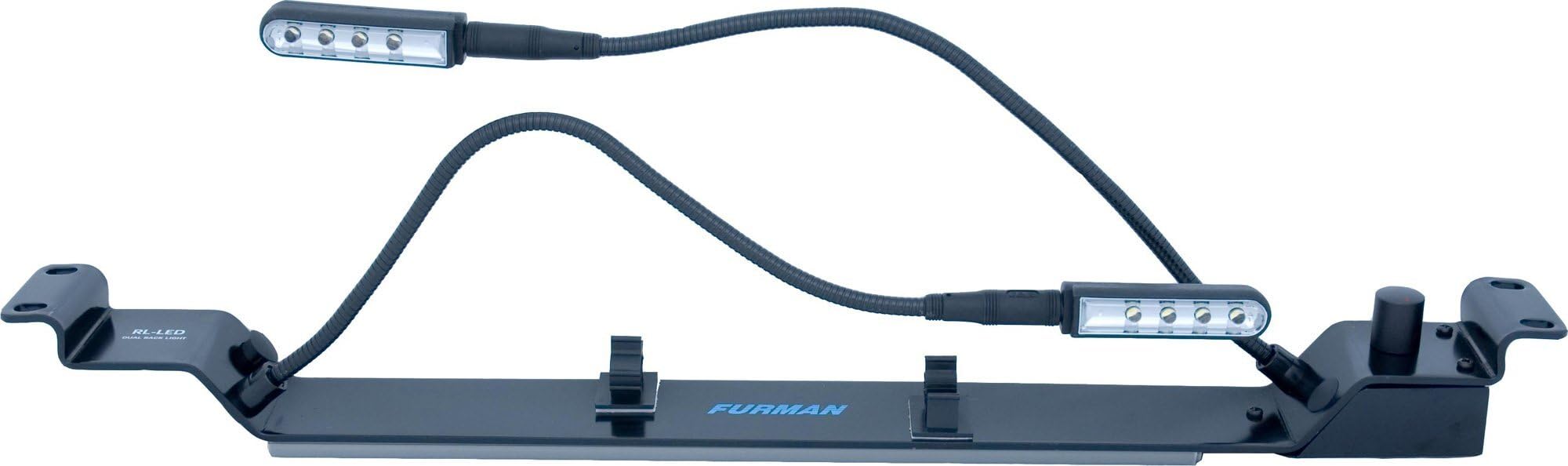 Furman RL-LED Rack Light with two gooseneck LED lamps and front panel controls