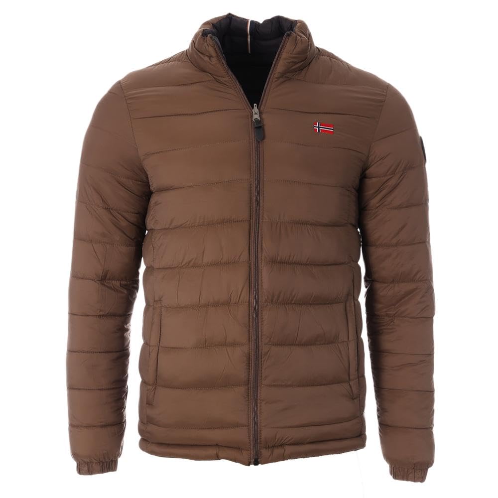 Geographical Norway California/GN - Chaqueta para hombre, color negro y marrón
