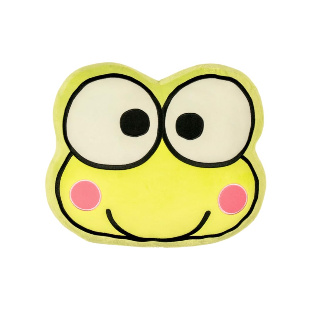 Franco Hello Kitty & Friends Bedding Super Soft Plush Decorative Pillow, Keroppi