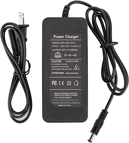 42V 2A Ladegerät Für 36V Ebike Elektrofahrrad Li-Ionen Akku, E-Scooter Elektrorollstuhl Rollstuhl Zweirad-Fahrzeug-Stromladeadapter Mit DC 5,5