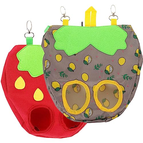 2 peças de sacos de alimentador de feno de coelho multifuncionais, sacos de alimentador de coelhos,