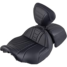 2024 Road Glide Seat, Standard 2-UP Seat, Super Touring Rider Passenger Seat With Adjustable Driver Backrest Compatible With 2023.5+ CVO Road Glide, 2024-2025 Harley Touring Road Glide/Street Glide