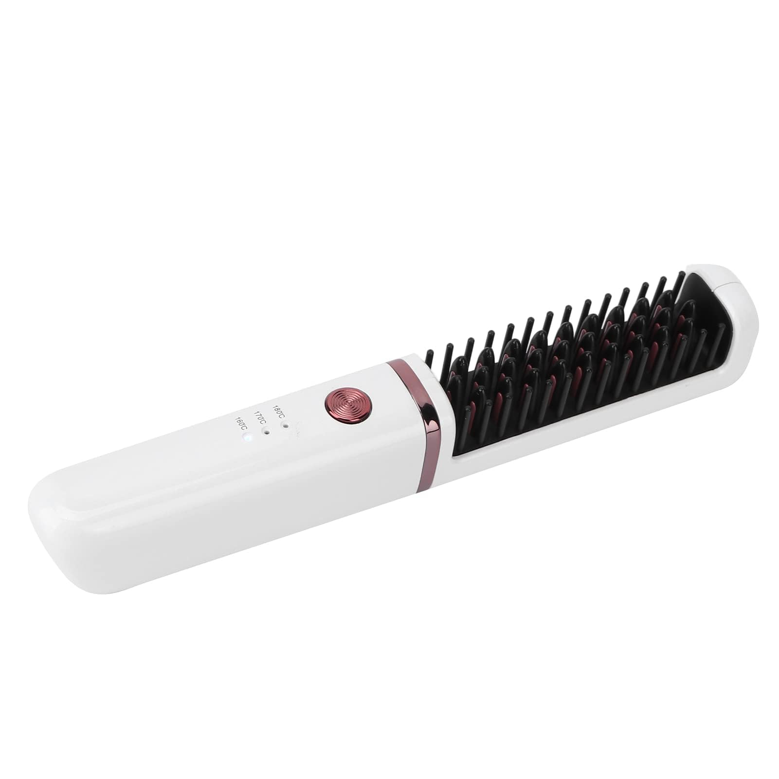 Mini Spazzola per Lisciare i Capelli Wireless con 3 Livelli di Temperatura Regolabili, Portatile e Ricaricabile