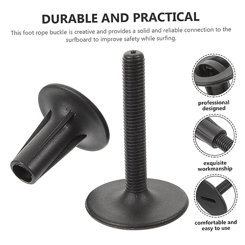 Sosoport Plugue De Guia De Surf Para Prancha De Surf Fivela De Pé De Segurança Plug De Trela De Surf