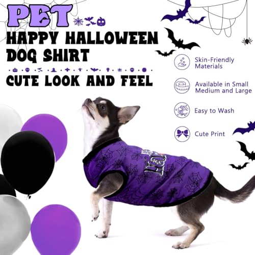Camiseta de algodón para perro Halloween tamaño L miniatura 4