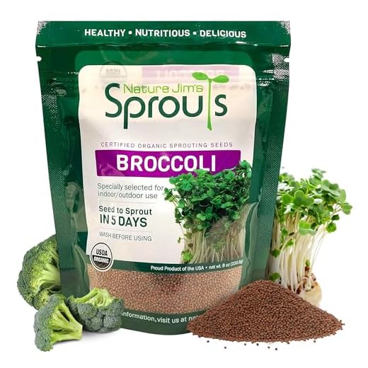 Nature Jims Organic Broccoli Sprout Seeds
