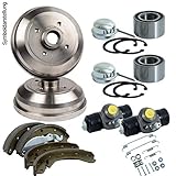 bremsbacken clio 2 Schneller Versand 2 Bremstrommeln Trommelbremse + Bremsbackensatz Bremsbacken + Radlager Hinten Hinterachse