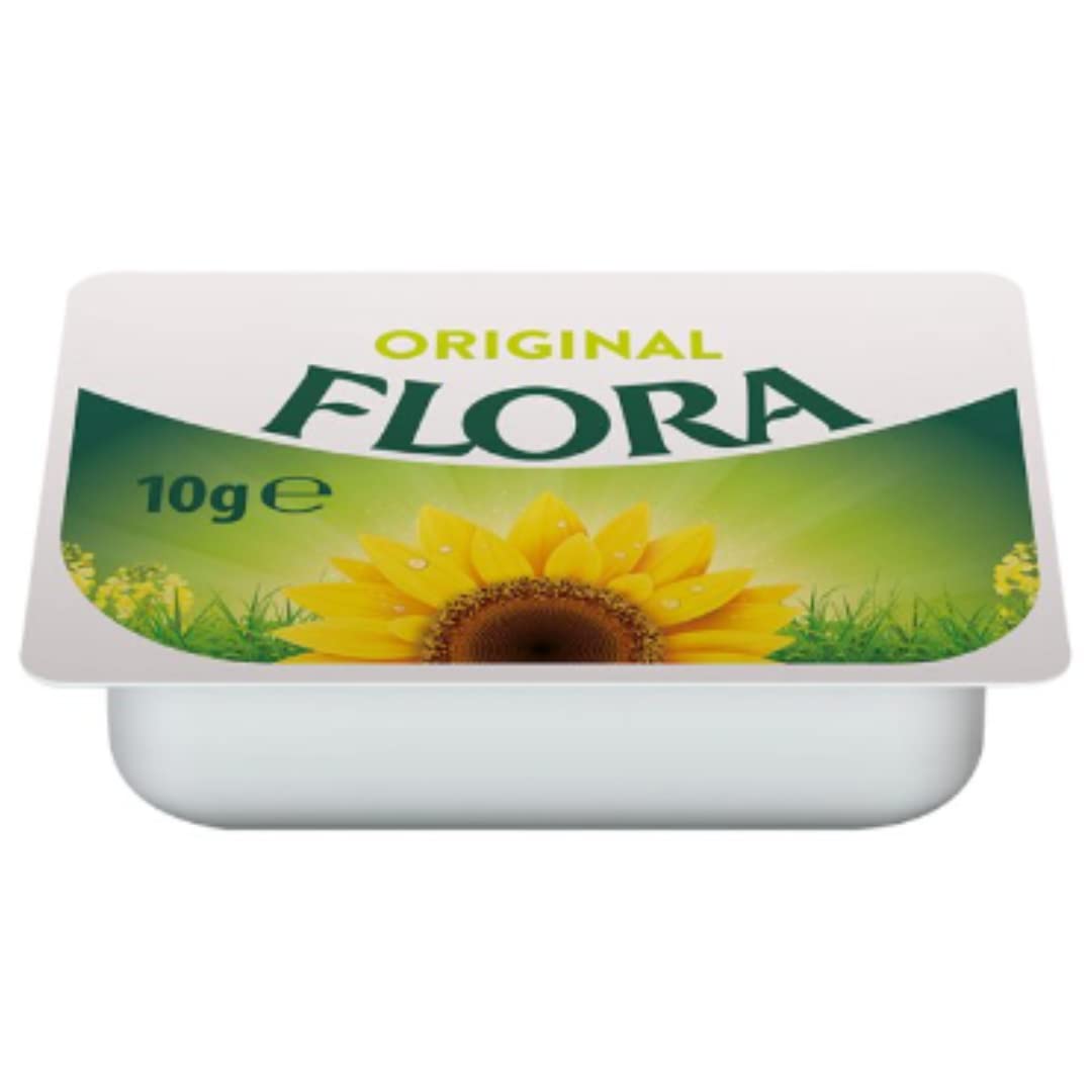 Flora Original Margarine Portions 10g x 100 – Classic Spread Portions for Catering, Hotels, Cafés & Home Use