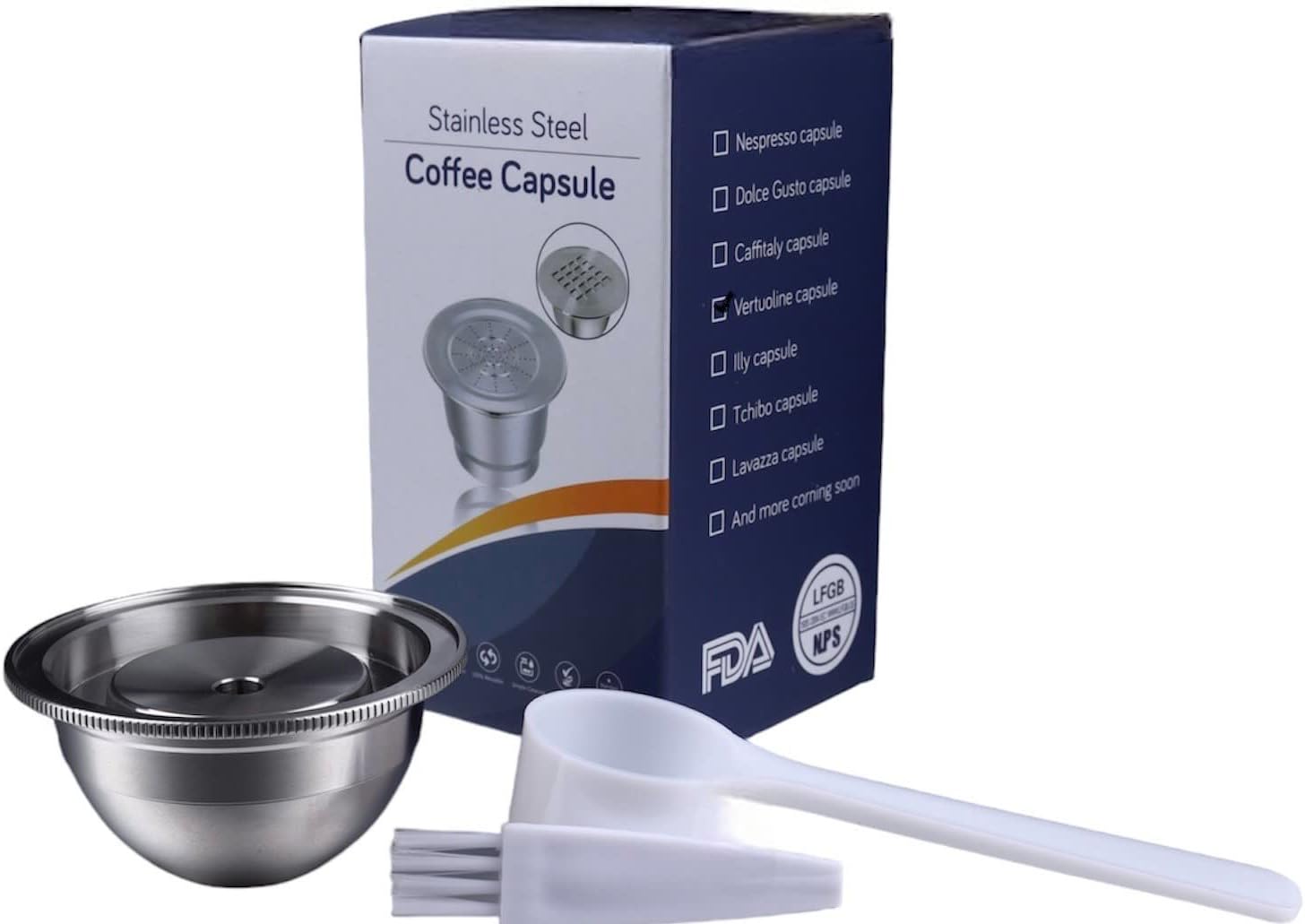 Espresso size Reusable Coffee Capsule Refillable Vertuoline Pod