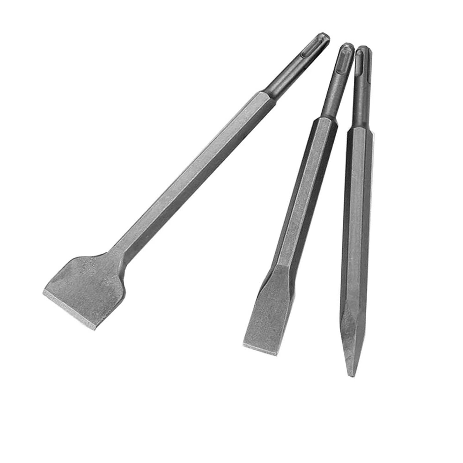 Cincel Albañil 3 Piezas de Brocas de cincel de Punta Plana for Taladro percutor de Impacto, Broca for Pared de hormigón, Herramienta Manual for cincel de Martillo(40 40 40)