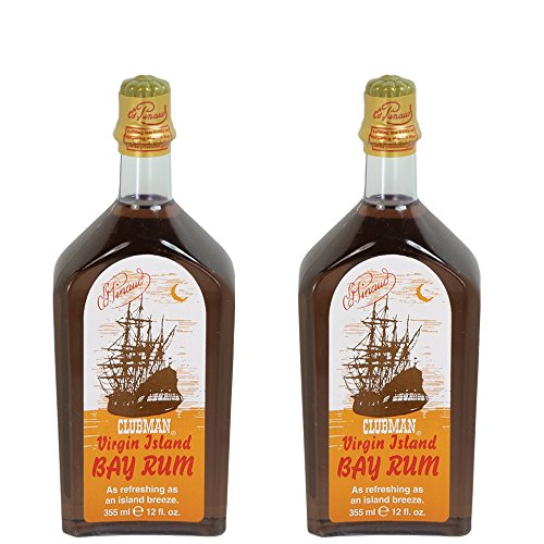 CLUBMAN PINAUD Virgin Island Bay Rum Men After Shave Cologne 12 oz 2 x BB-402100 