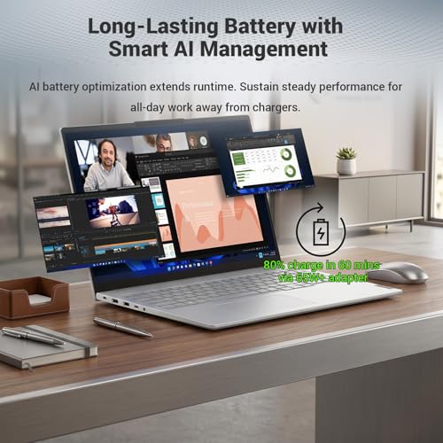 Image of Lenovo ThinkBook 16 Gen 9 Laptop with AMD Ryzen 7 250, 16GB RAM + 512GB SSD | 16 inch FHD+ IPS, Wi-Fi 7, HDMI, Fingerprint Reader, RJ 45, SD Card Reader, IR Camera, Win 11 Pro, Business Laptop, w /Bundle